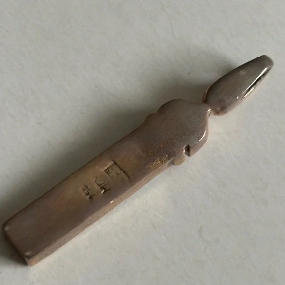 Vintage blue fire opal pendant - Picture 11 of 13